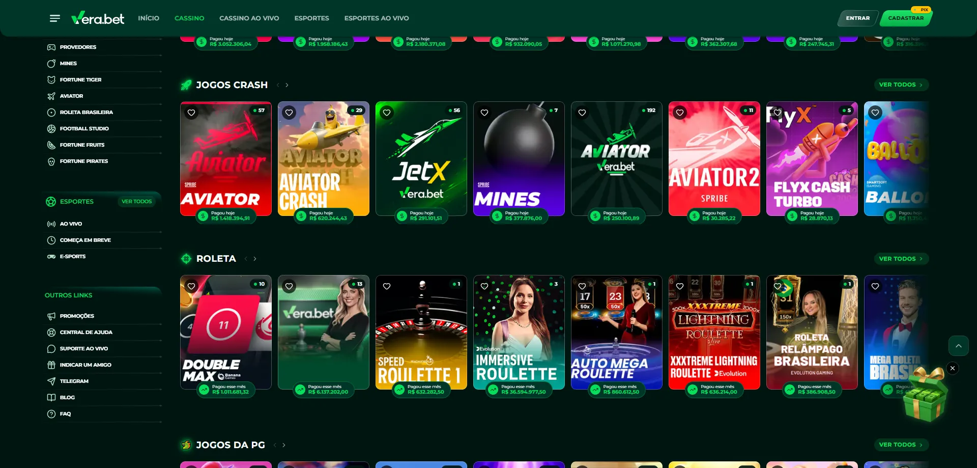 Verabet cassino — slots, crash games e jogos ao vivo disponíveis